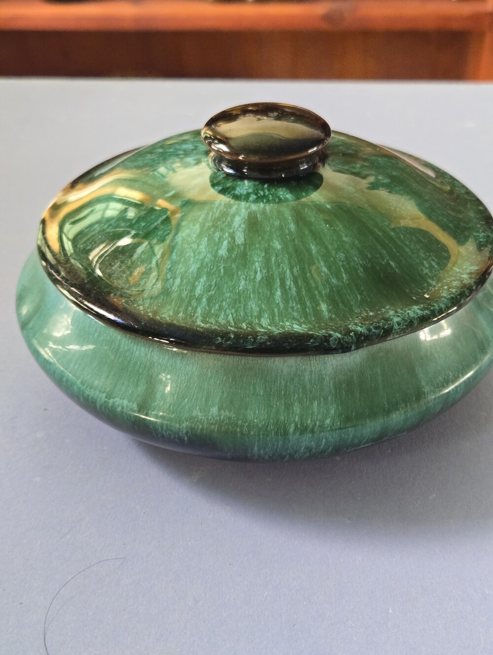 Vintage Blue Mountain Pottery Covered Dish